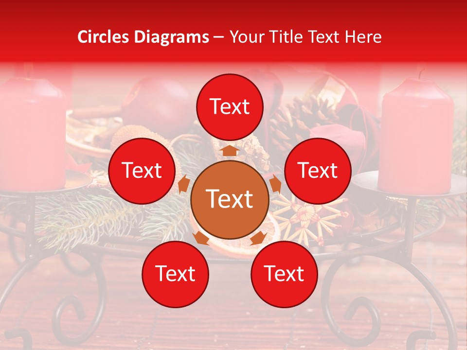 Christmas Nut Orange PowerPoint Template