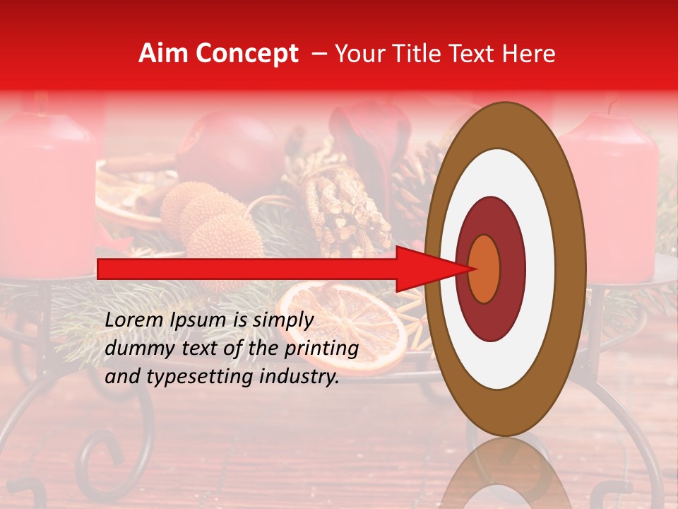 Christmas Nut Orange PowerPoint Template