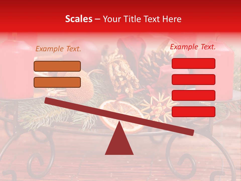 Christmas Nut Orange PowerPoint Template