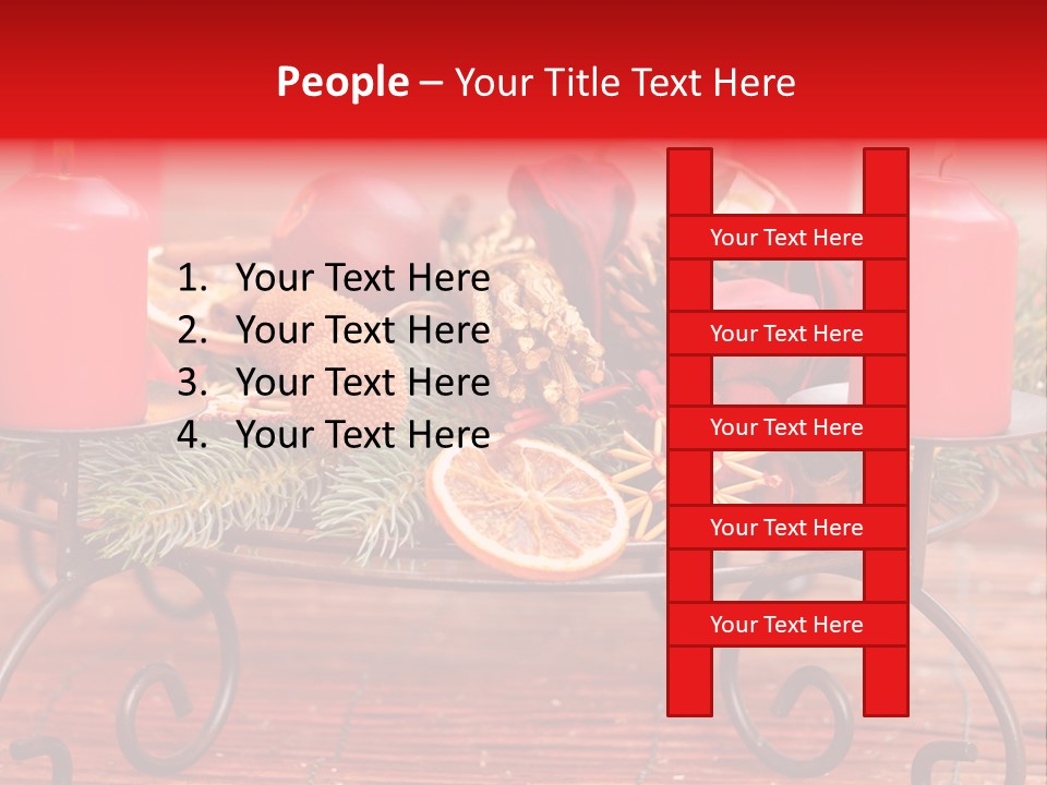 Christmas Nut Orange PowerPoint Template