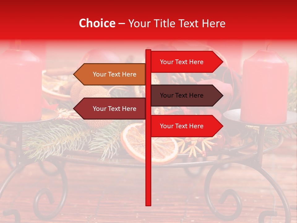 Christmas Nut Orange PowerPoint Template