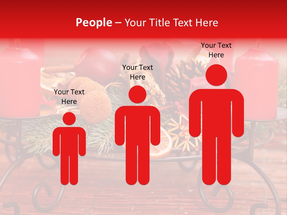 Christmas Nut Orange PowerPoint Template