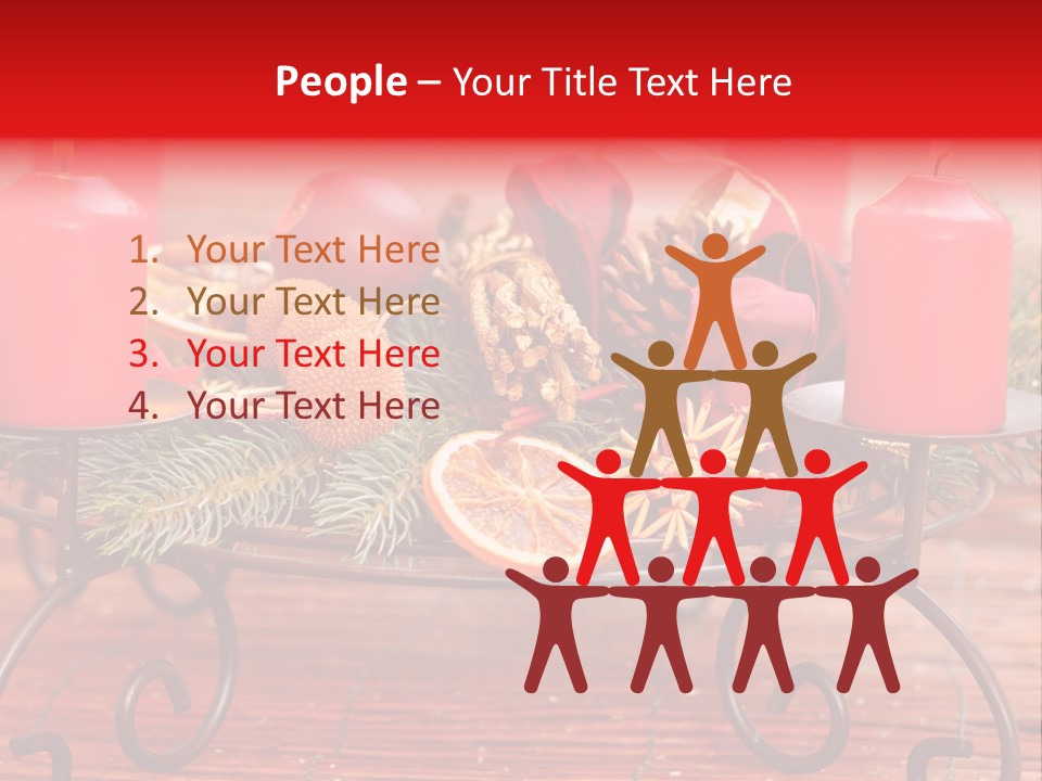 Christmas Nut Orange PowerPoint Template