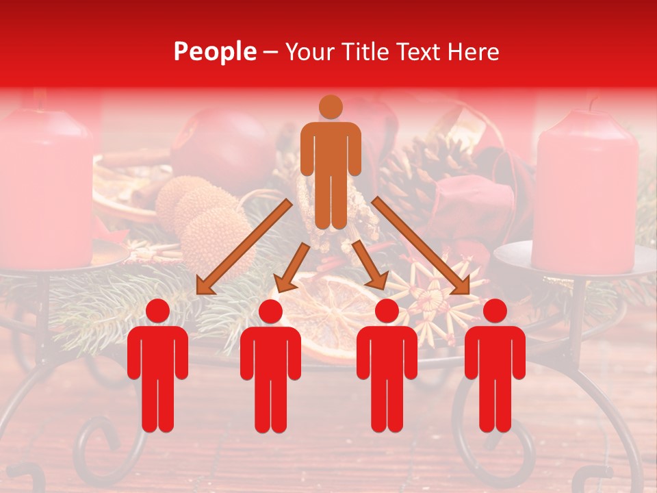 Christmas Nut Orange PowerPoint Template