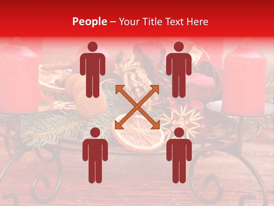 Christmas Nut Orange PowerPoint Template