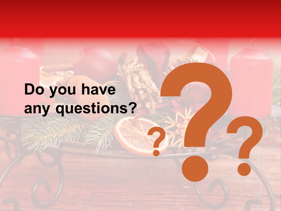 Christmas Nut Orange PowerPoint Template