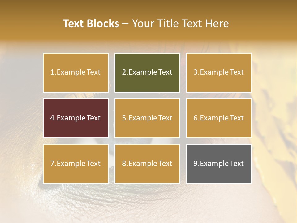 Mascara Eyesight Close Up PowerPoint Template