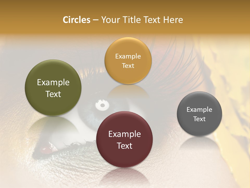 Mascara Eyesight Close Up PowerPoint Template