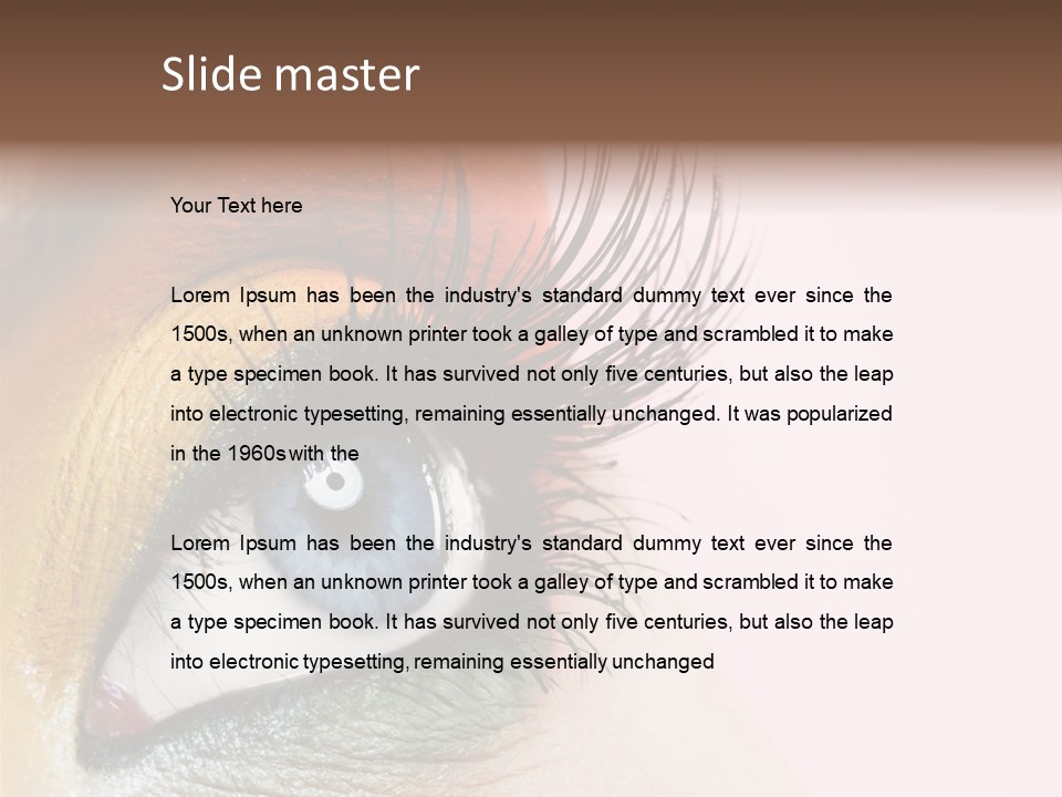 Fashion Glance Woman PowerPoint Template