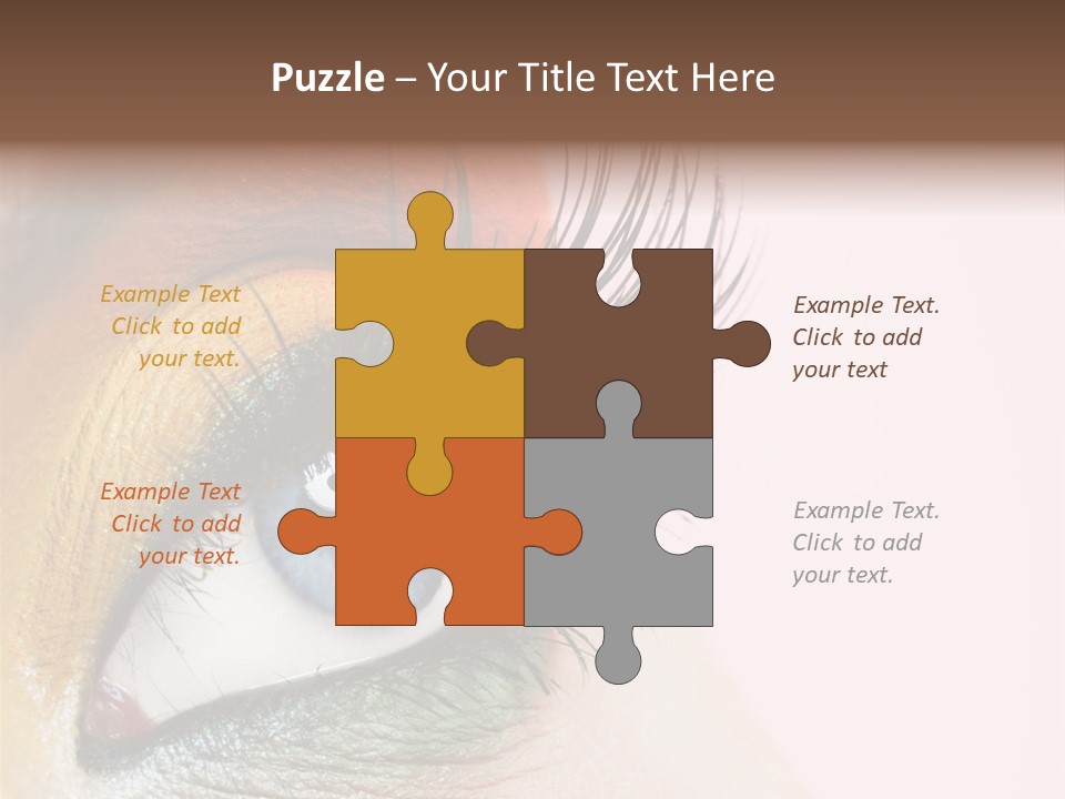 Fashion Glance Woman PowerPoint Template