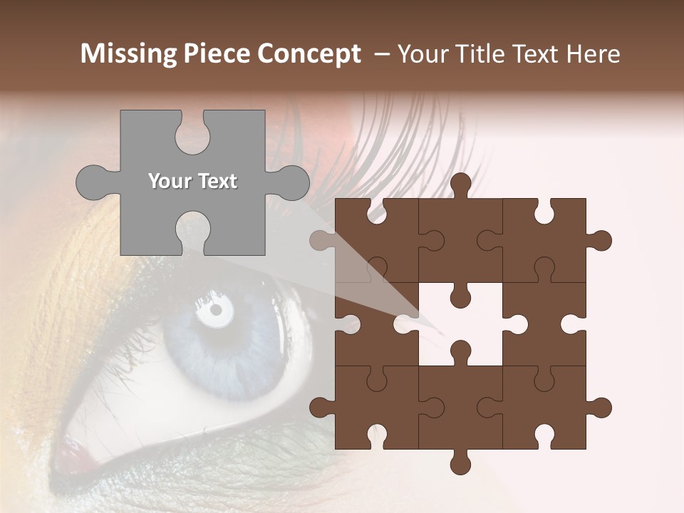 Fashion Glance Woman PowerPoint Template