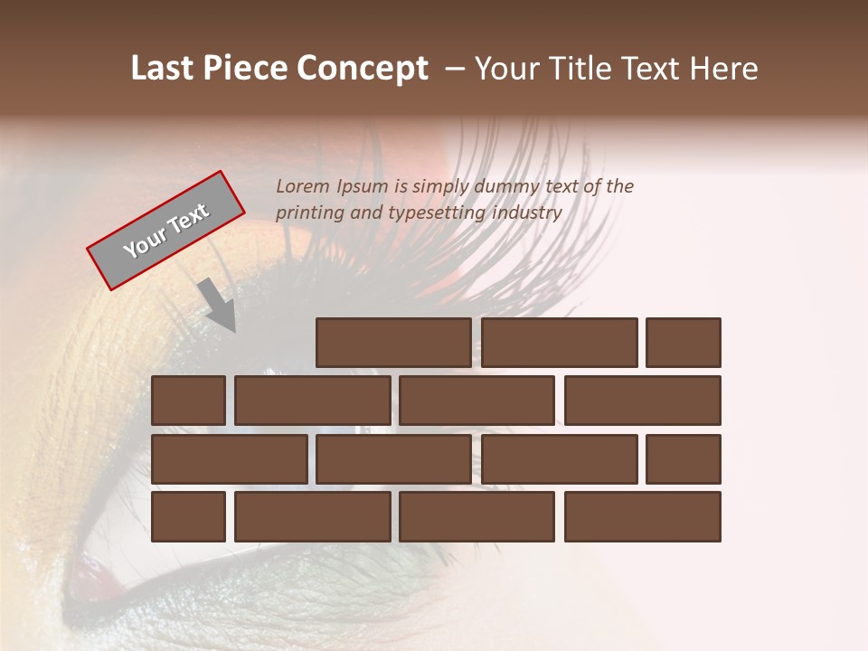 Fashion Glance Woman PowerPoint Template