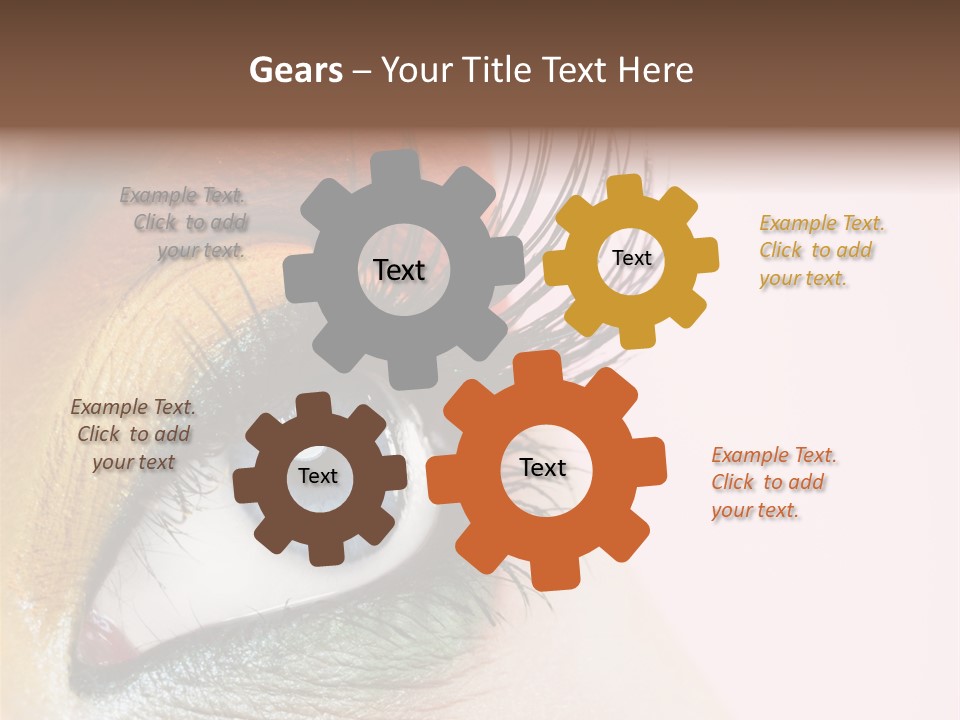 Fashion Glance Woman PowerPoint Template