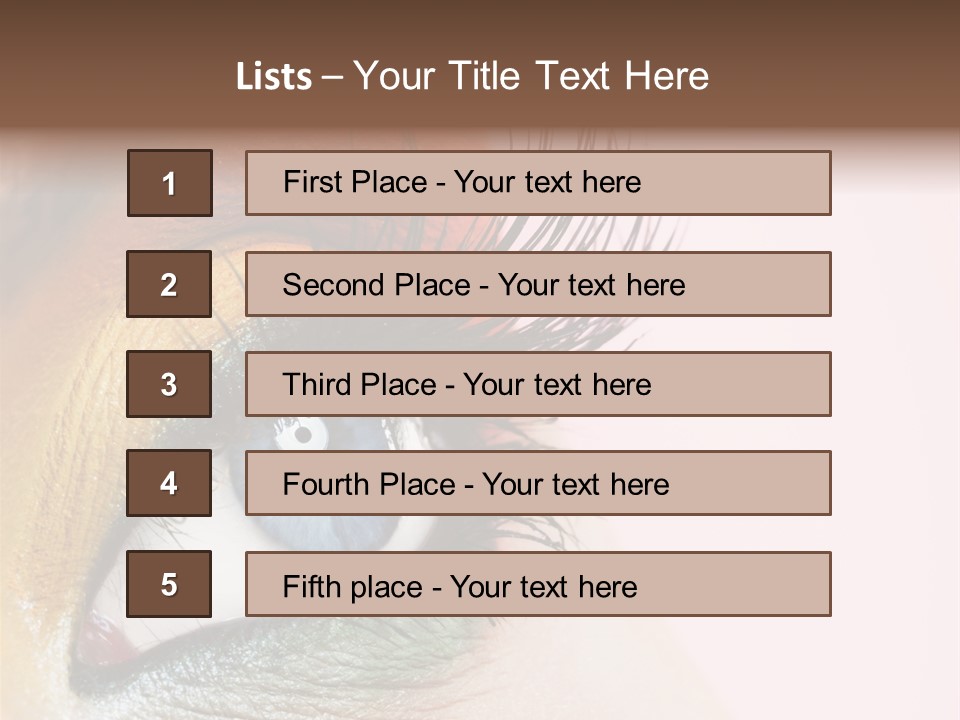 Fashion Glance Woman PowerPoint Template