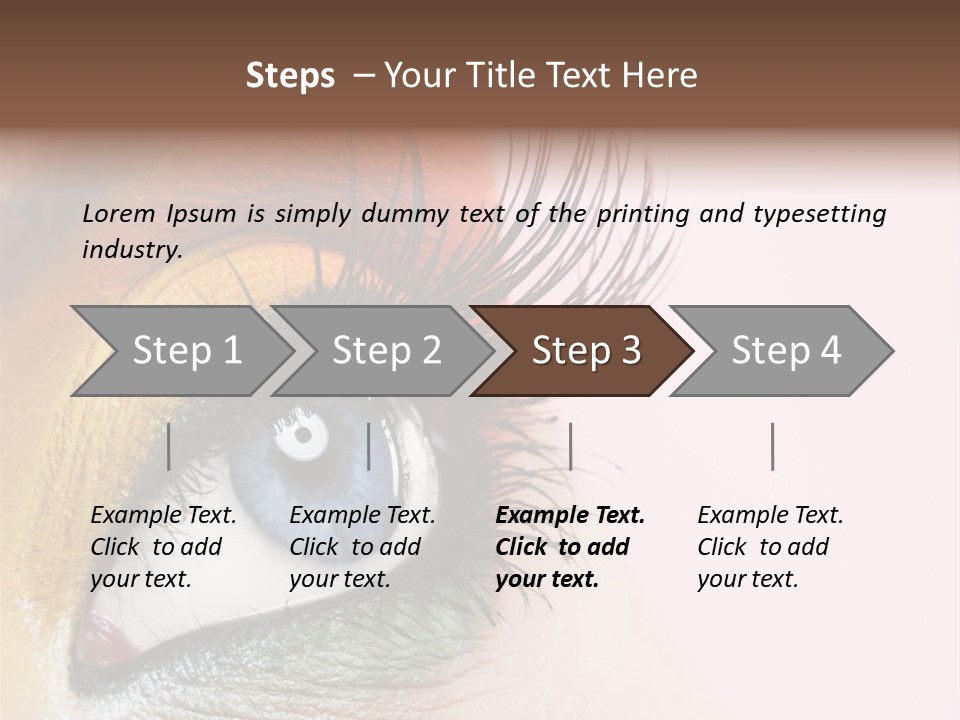 Fashion Glance Woman PowerPoint Template