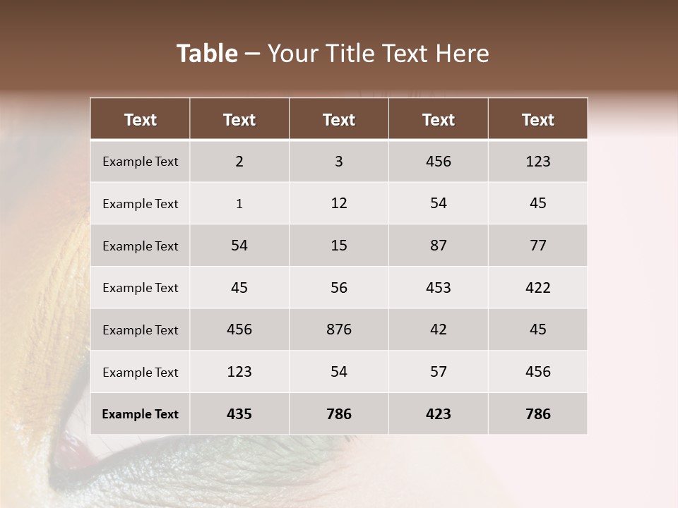 Fashion Glance Woman PowerPoint Template