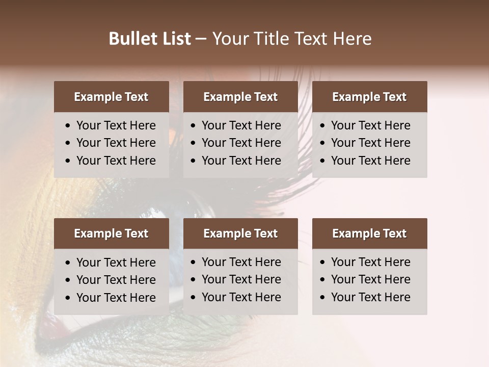 Fashion Glance Woman PowerPoint Template