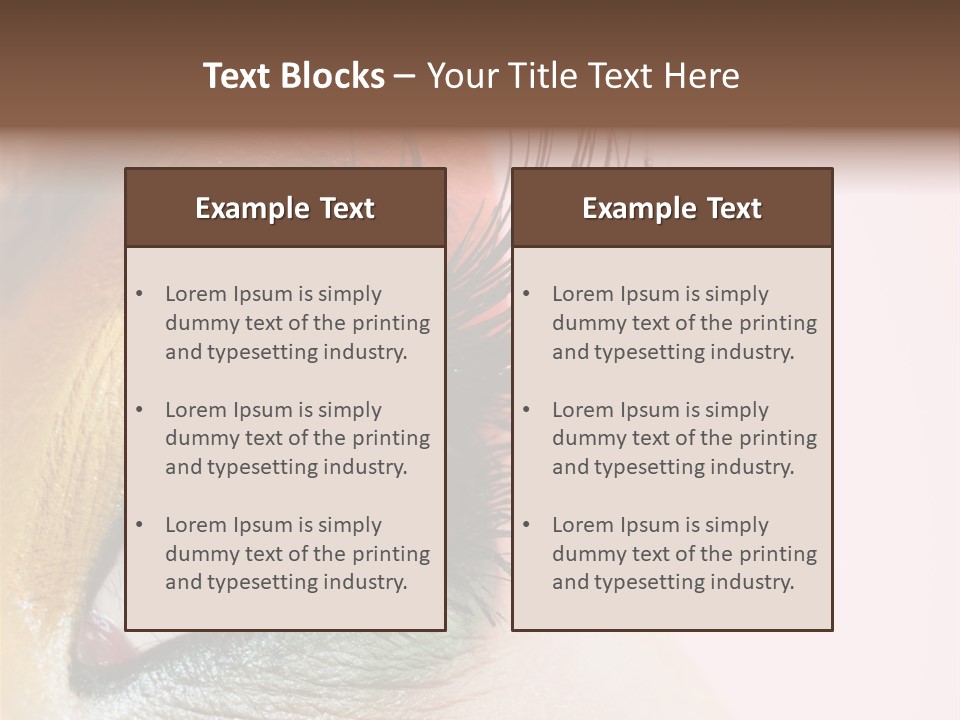 Fashion Glance Woman PowerPoint Template