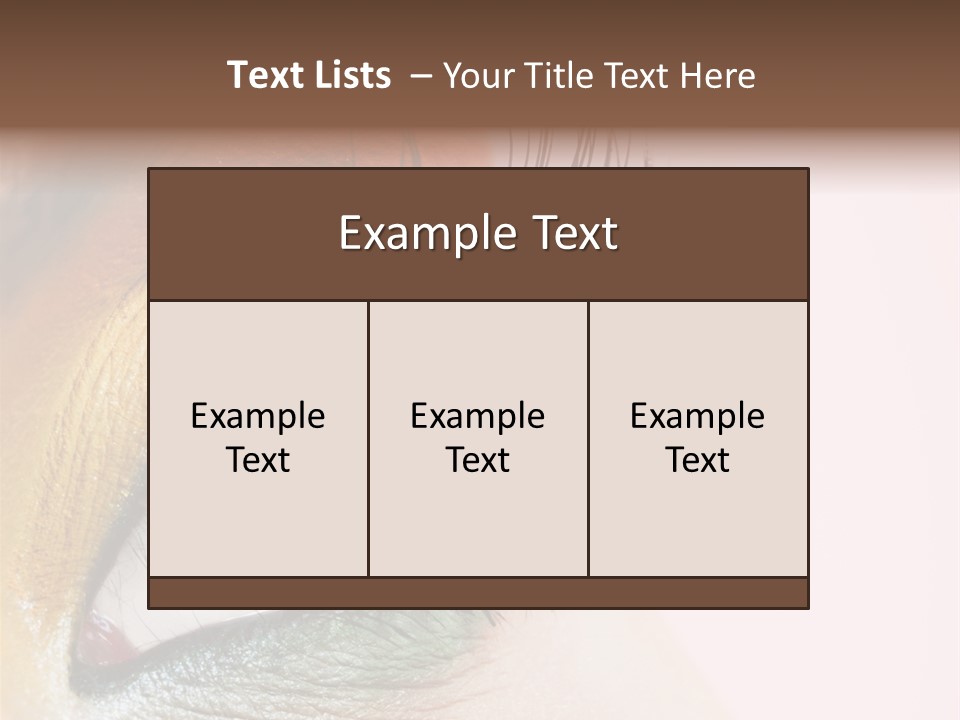 Fashion Glance Woman PowerPoint Template