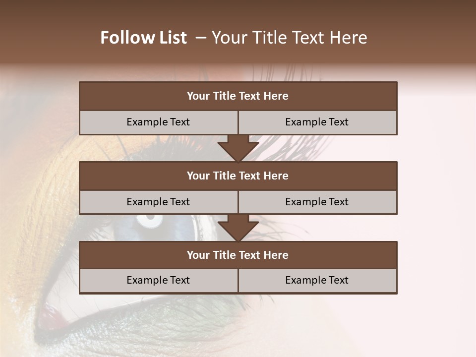 Fashion Glance Woman PowerPoint Template