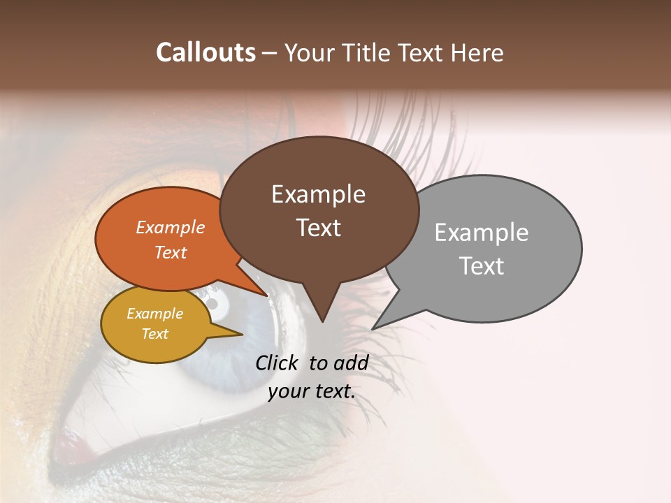 Fashion Glance Woman PowerPoint Template