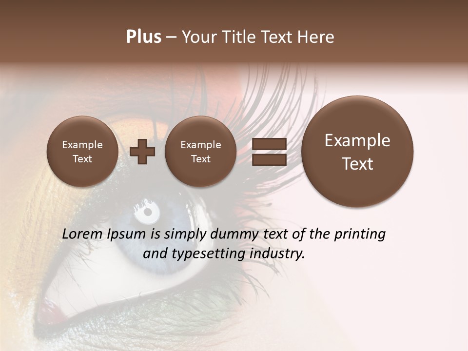 Fashion Glance Woman PowerPoint Template