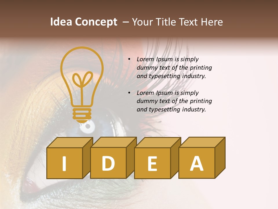 Fashion Glance Woman PowerPoint Template