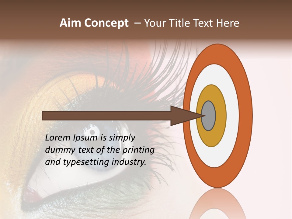 Fashion Glance Woman PowerPoint Template