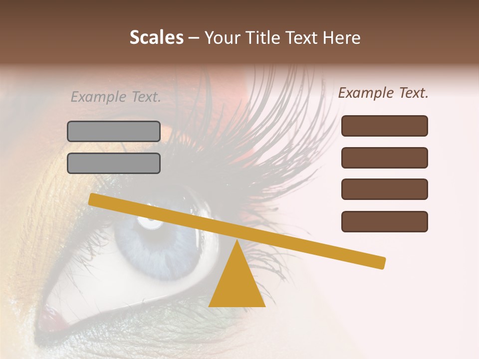 Fashion Glance Woman PowerPoint Template