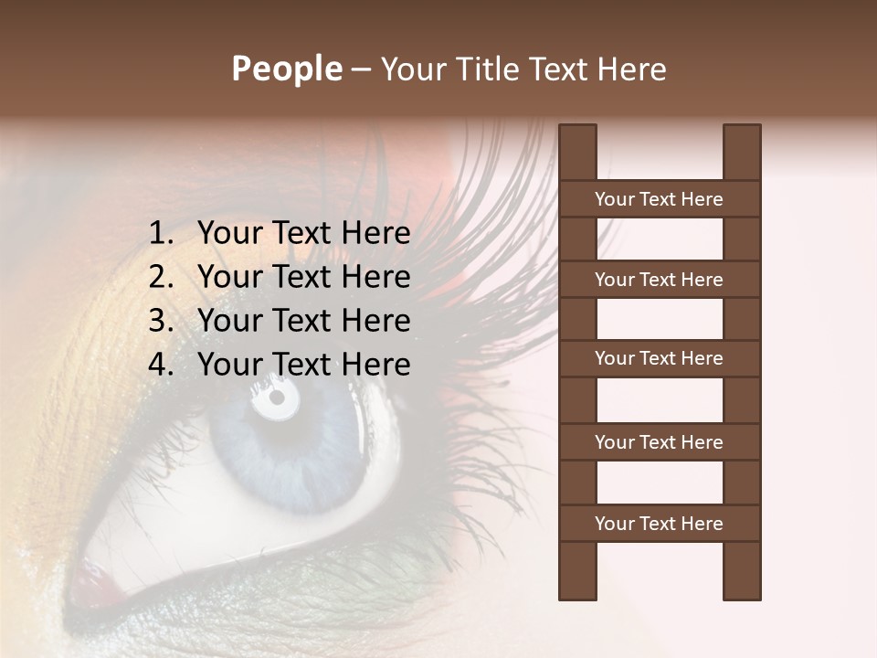 Fashion Glance Woman PowerPoint Template