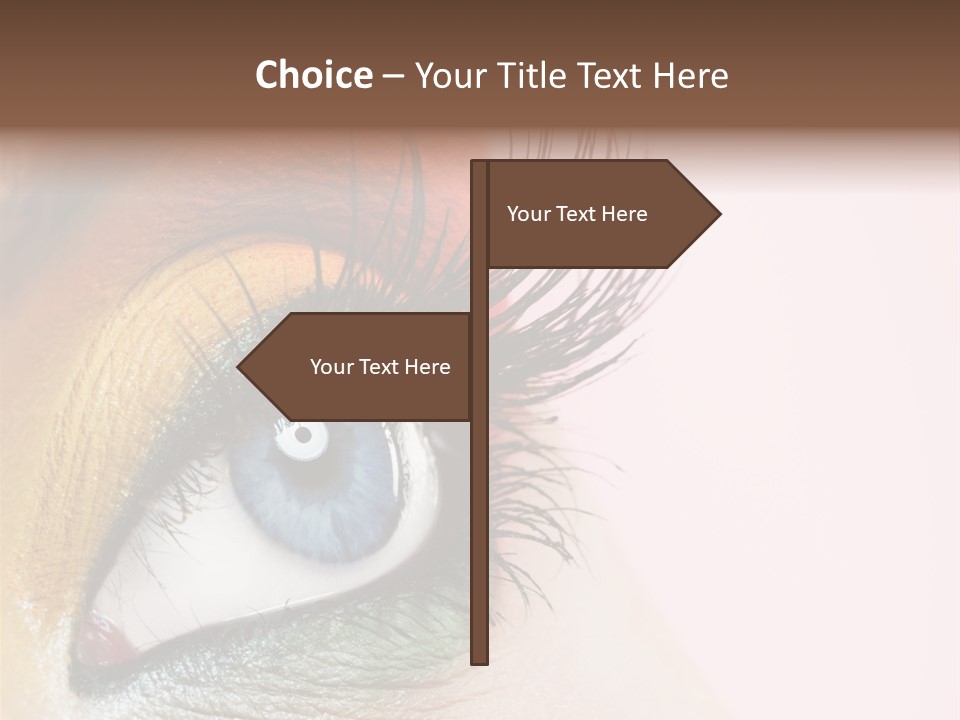 Fashion Glance Woman PowerPoint Template