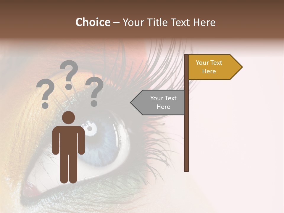 Fashion Glance Woman PowerPoint Template