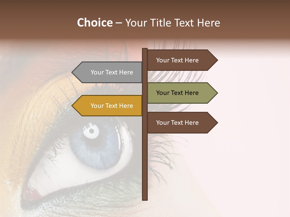 Fashion Glance Woman PowerPoint Template