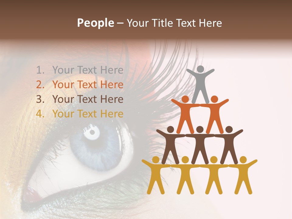 Fashion Glance Woman PowerPoint Template