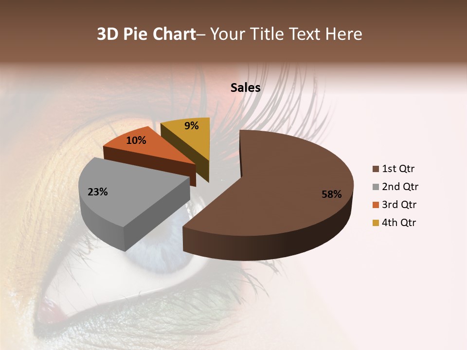 Fashion Glance Woman PowerPoint Template