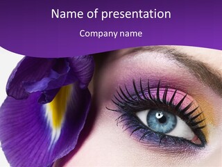 Face Woman Fashion PowerPoint Template