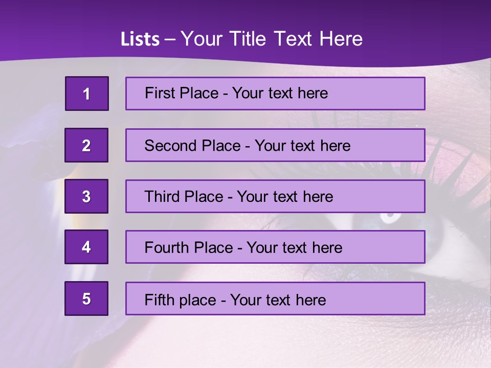 Face Woman Fashion PowerPoint Template