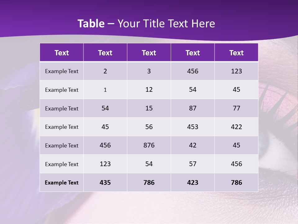 Face Woman Fashion PowerPoint Template