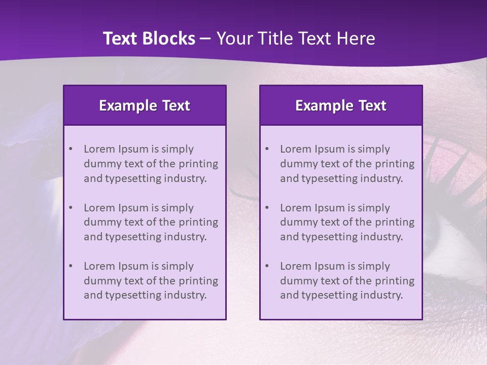 Face Woman Fashion PowerPoint Template