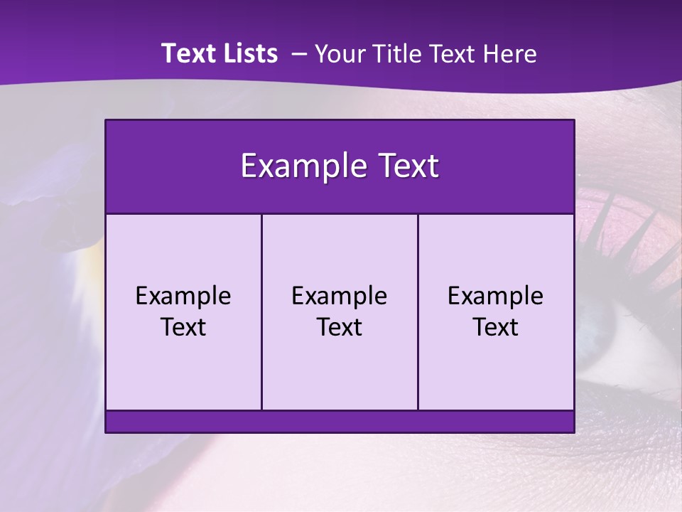 Face Woman Fashion PowerPoint Template