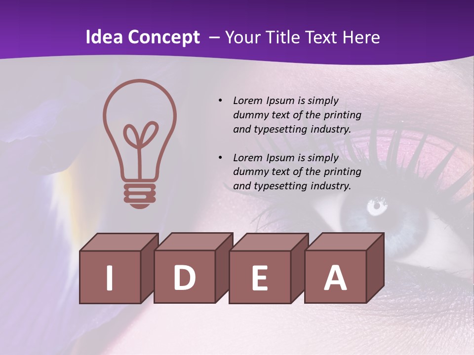 Face Woman Fashion PowerPoint Template