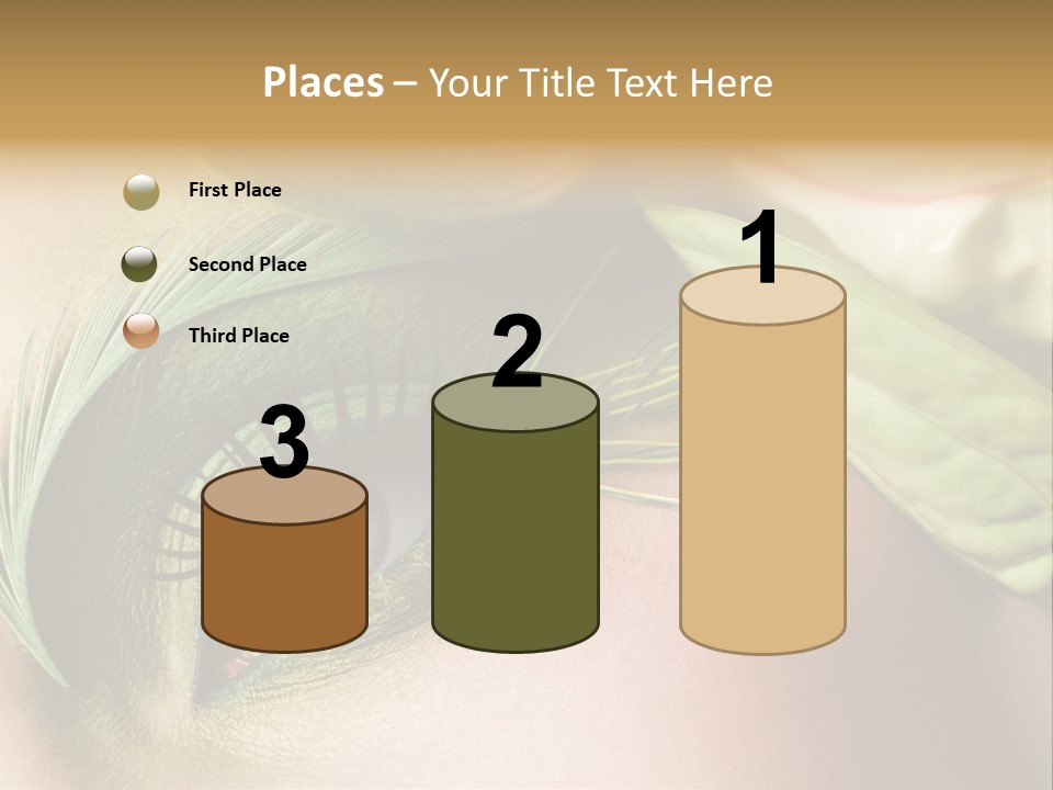 Eyeshadow Woman Close Up PowerPoint Template