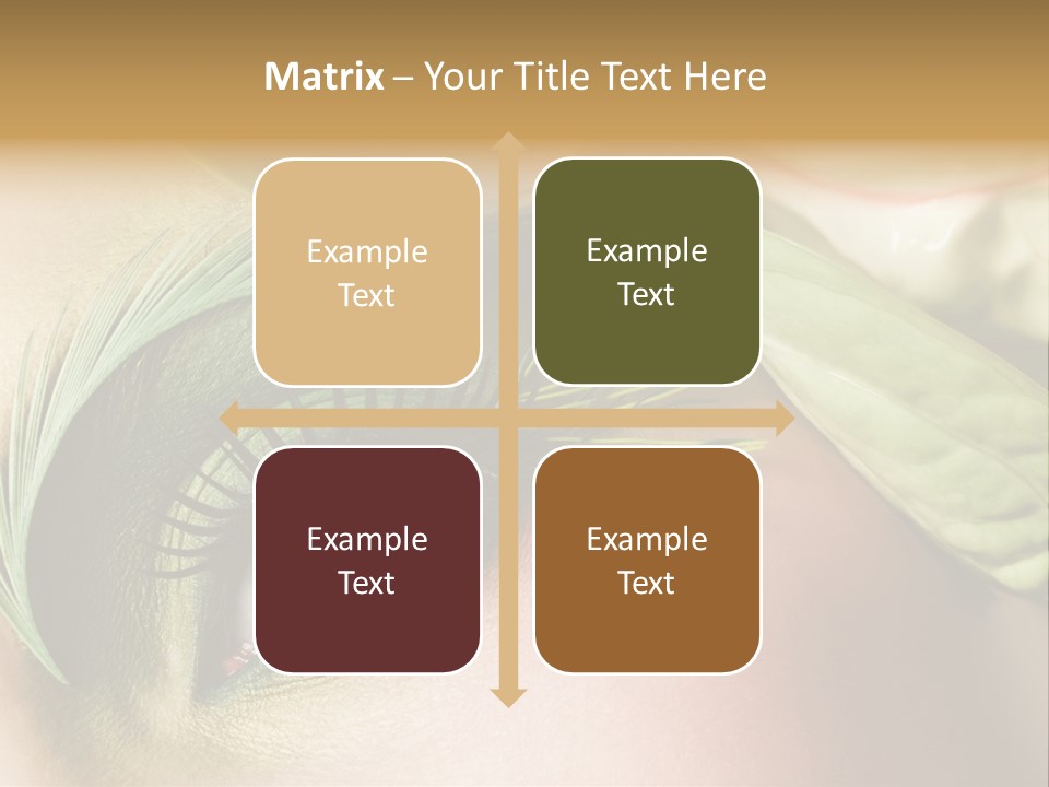 Eyeshadow Woman Close Up PowerPoint Template