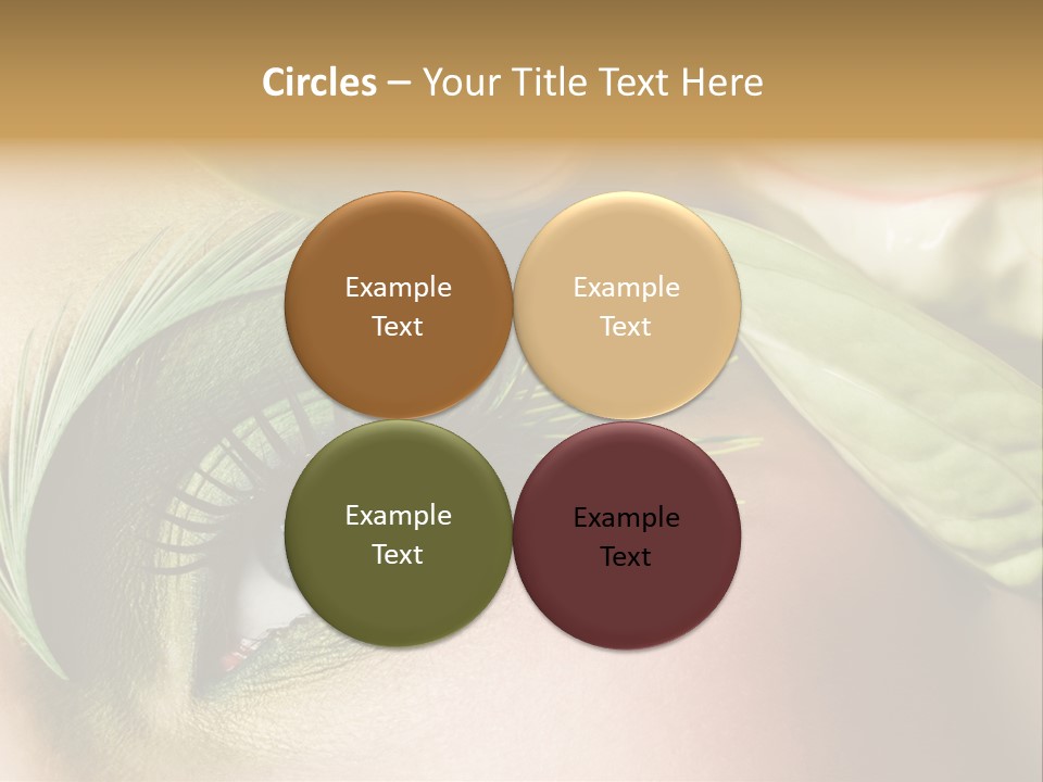 Eyeshadow Woman Close Up PowerPoint Template