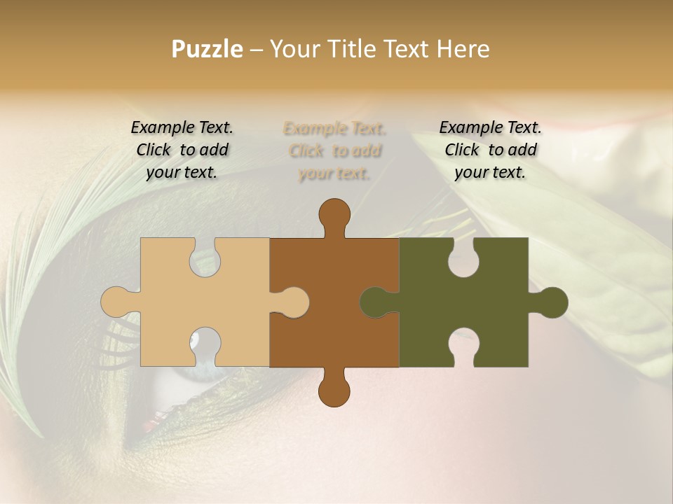 Eyeshadow Woman Close Up PowerPoint Template