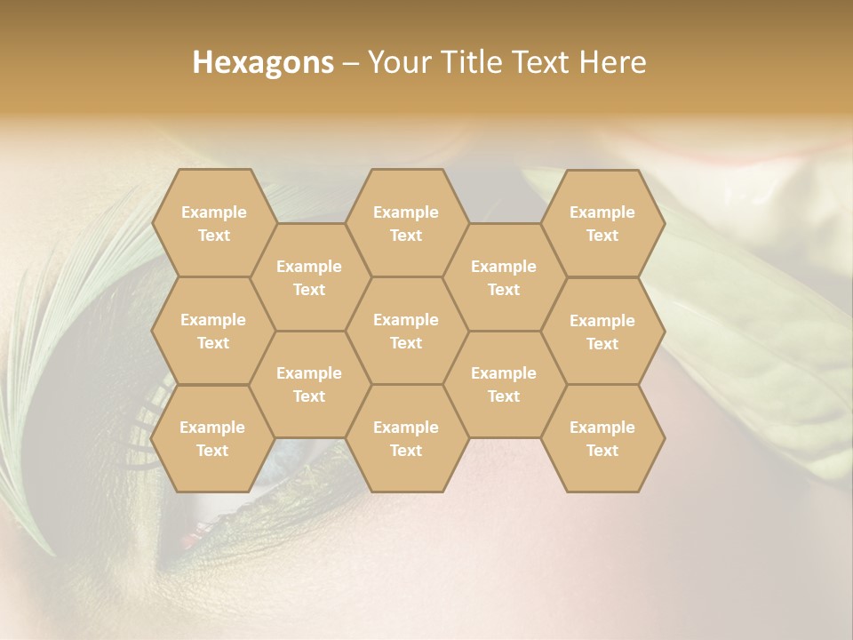 Eyeshadow Woman Close Up PowerPoint Template