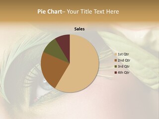 Eyeshadow Woman Close Up PowerPoint Template