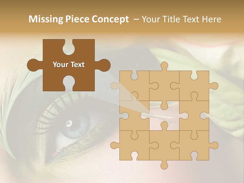 Eyeshadow Woman Close Up PowerPoint Template