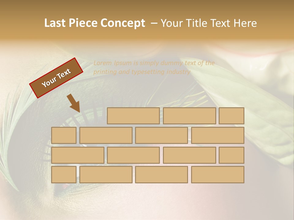 Eyeshadow Woman Close Up PowerPoint Template