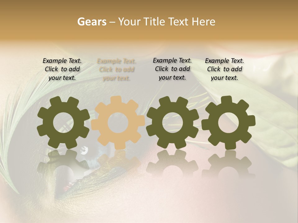 Eyeshadow Woman Close Up PowerPoint Template